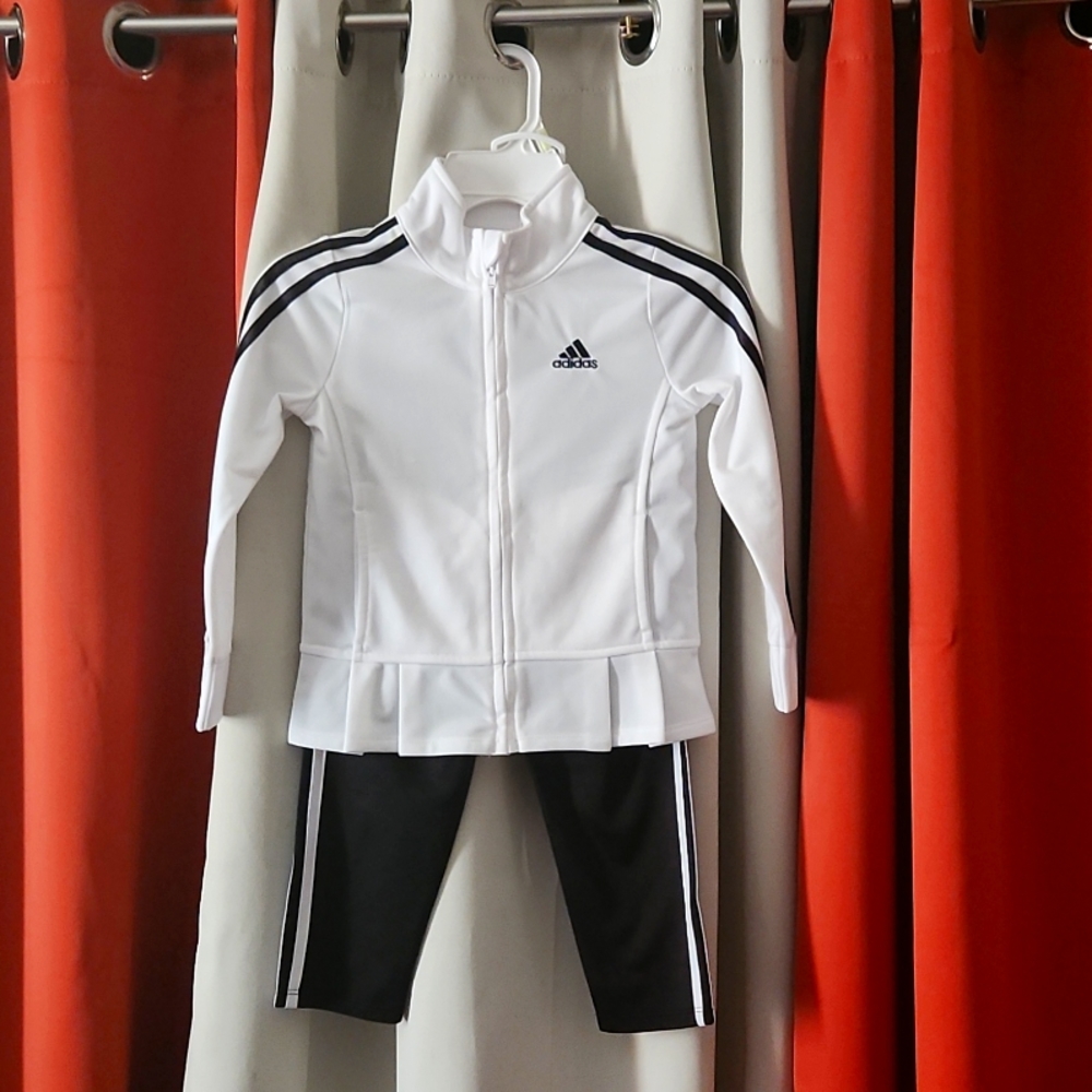 Girls 2 Piece Adidas Pant Set